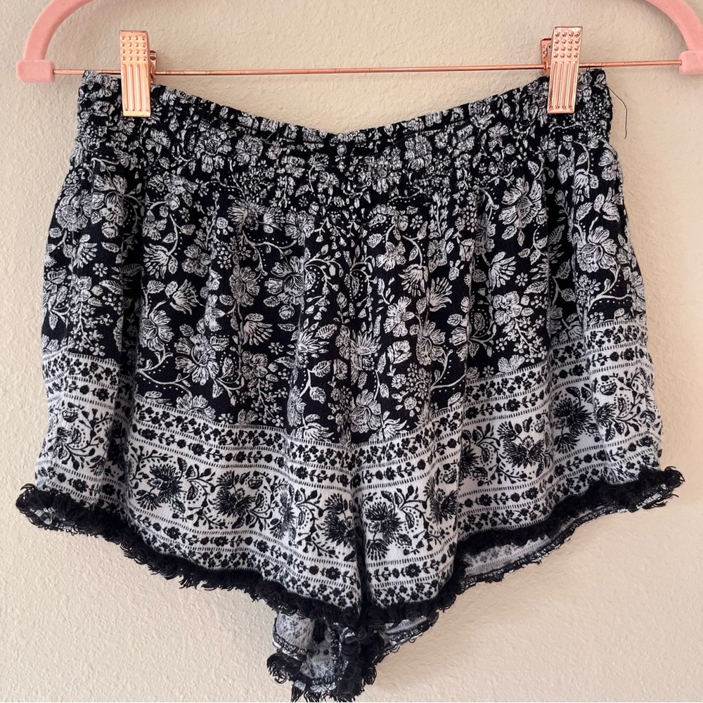 Mudd Floral‎ Micro Shorts Size Large Y2K Boho Festival Lounge